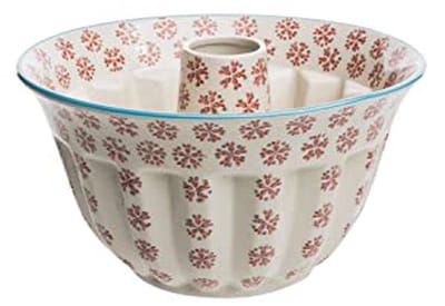 Taartvorm Turban - Bakvorm Keramiek - Cakes Bakken - Robuust Materiaal - 22 cm Diameter - Aardetint