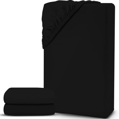 ApexArte® Matrasovertrek 90x200 - Dekbedovertrek - Hoeslaken - Matrasbeschermer - Extra Zacht - Zwart