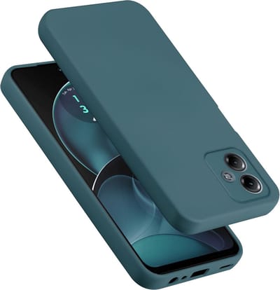 Cadorabo Hoesje geschikt voor Motorola Moto G14 in LIQUID GROEN - Beschermhoes gemaakt van flexibel TPU silicone Case Cover
