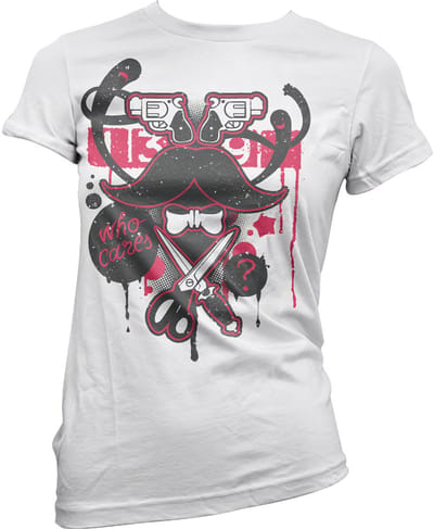 Hybris Dames-T-shirt ‘Who Cares Girly’ SH-5-15425-H26-9
