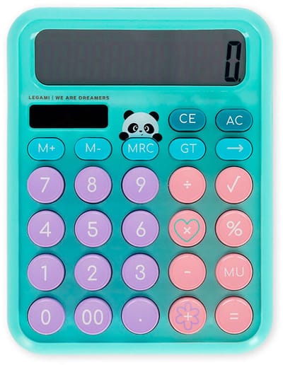 Legami Calculator-panda Calculator Blauw