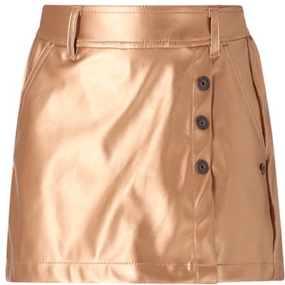 NONO - Simay PU fake leather Skort taupe - Taupe - Maat 110