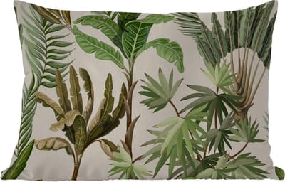 Buitenkussens - Tuin - Jungle - Palmboom - Bananenplant - Kinderen - Natuur - Planten - 50x30 cm