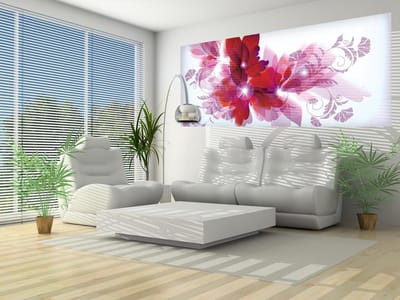Flowers Abstract  Photo Wallcovering