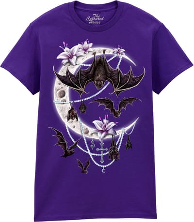 Vleermuis Bats Moon The Coloured House T-shirt M