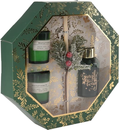 kaarsenset - giftset - giftset vrouw - kaars - geurstokjes