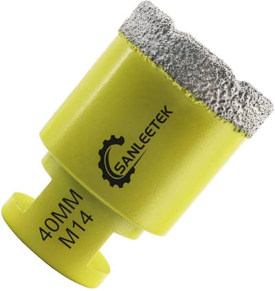 40 mm Diamantboor voor Keramiek, Porselein, Marmer en Graniet met M14 Schroefdraad