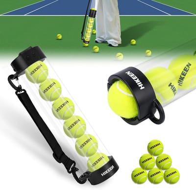 Tennisbal Verzamelaar - Bal Opvangslang - Snel Ballen Verzamelen - Rugbesparend Ontwerp - 12 Ballen Capaciteit - Zwart