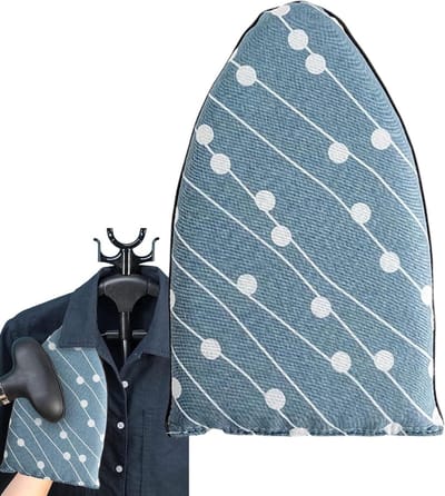 Strijkhandschoen - Stoomhandschoen Kleding - Kleding Stomen - Hittebescherming - 24.9 x 15.2 cm - Grijs