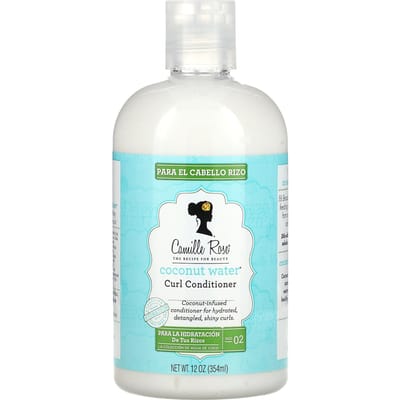 Camille Rose, Coconut Water, Curl Conditioner, 12 oz (354 ml) white
