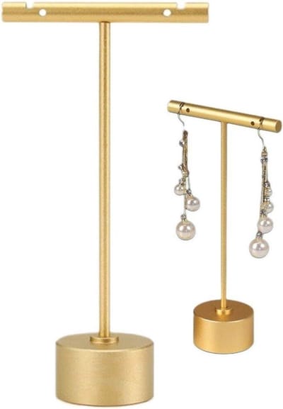 Oorbellen Display - T-bar rek - Sieraden presenteren - Metalen constructie - 11.5 cm hoog - Stijl 2