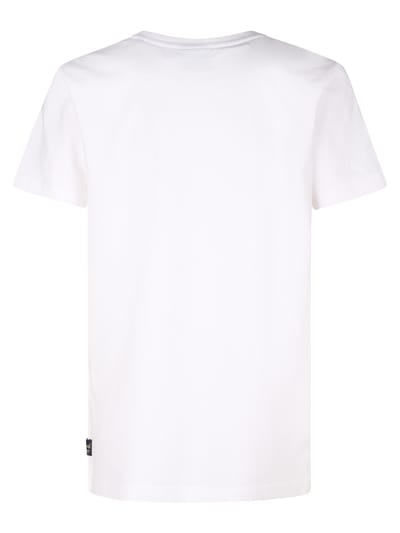Petrol Industries - Jongens Logo T-shirt Sandspur - Wit - Maat 140