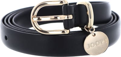 JOOP! Leren Riem 2,0 CM Women's Belt With Pendant W105 D`Blue Donkerblauw