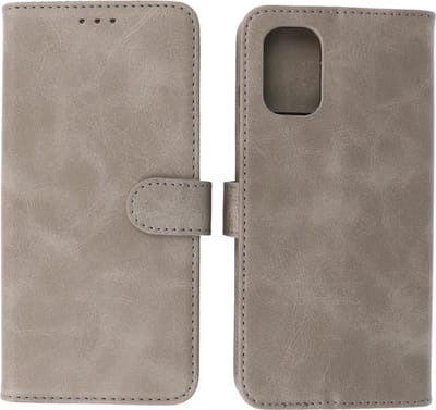 Hoesje Geschikt voor Nokia G21 / G11 - Book Case Telefoonhoesje - Kaarthouder Portemonnee Hoesje - Wallet Cases - Grijs