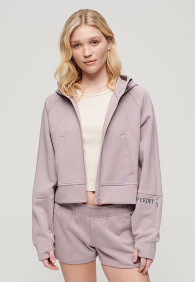 Superdry - Sport Tech Relaxed hoodie met rits - Dames - Hoodies