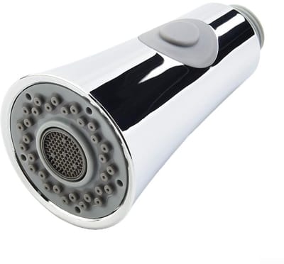 Dailygoods - Keukenkraankop, naar beneden trekken, sproeikop, vervangingsonderdeel voor keukenkraan, uittrekbare gootsteensproeier vervanging mondstuk keukenkraan sproeier uitloop (galvaniseren)