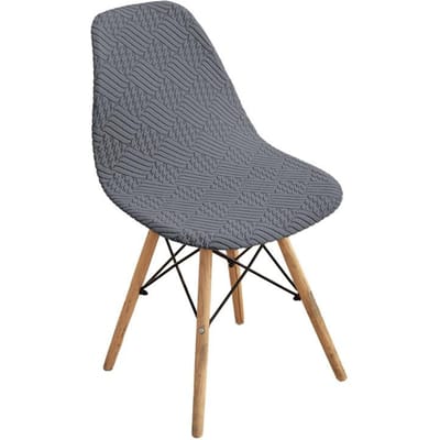 1/4/6 stuks Jacquard Schelp Stoelhoes Effen Kleur Stretch Armloze Stoelhoezen Elastische Eetkamer Stoelhoes Huis Hotel Feest Banket 1PC chair cover
