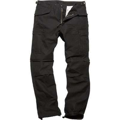 Vintage Industries M65 Heavy Satin Pants Black Outdoorbroek Heren