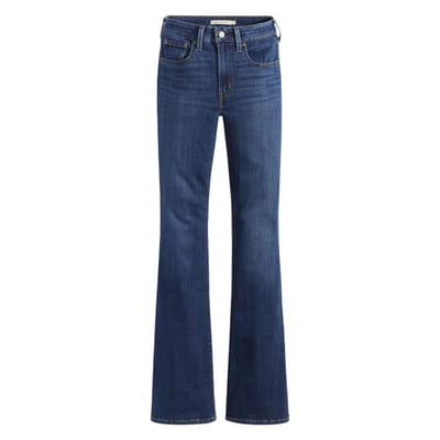 Levis Dames/Dames Hoog Uitlopende Jeans (Donkerblauw)