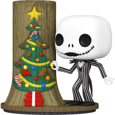 Funko The Nightmare Before Christmas - 30th POP! Deluxe Jack With Christmas Town Door 9 cm Verzamelfiguur - Multicolours