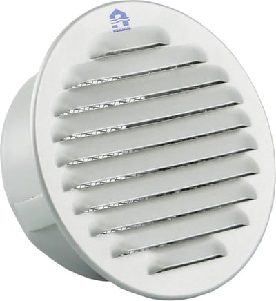Renson Schoepenrooster Ø100mm Rond Zilver