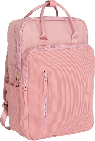 New Rebels Ribbi Milwaukee – Laptoptas Schooltas Werktas 15.6 inch Laptopvak Rugzak Rib Fabric 18L Old Pink