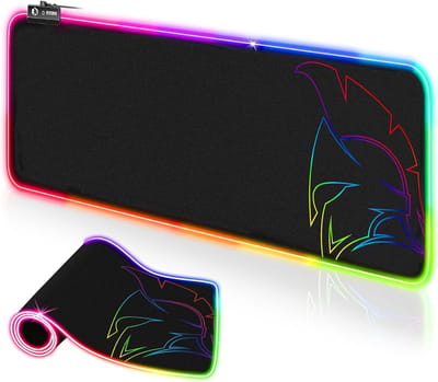 RGB Gaming Muismat met 12 Verlichtingsmodi – XXL 800x300 mm – Waterdicht en Antislip – Voor PC, MAC en Laptopgamers