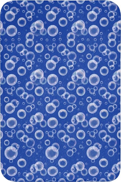 WC mat 60x90 cm - Antislip - Bubbels - Patroon - Blauw - Toiletmat - Vloermat - Douchemat - Toilet tapijt - Toiletmatten