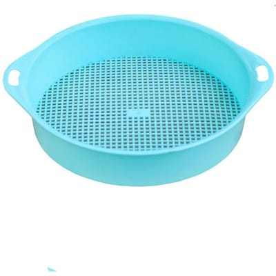 Tamis à terre 3 mm PP Trou tétragonal Tamis à terre Tamis à terre portable Écran Filtrage Terre et Pierre Outils pour Jardin