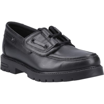 Hush Puppies Lucy Meisjes Zwart Leren Bootschoenen