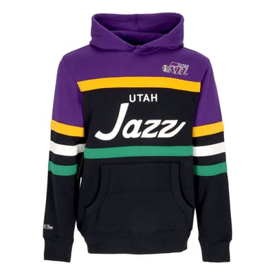 Herenhoodie Nba Hoofdcoachhoodie Utajaz Originele teamkleuren