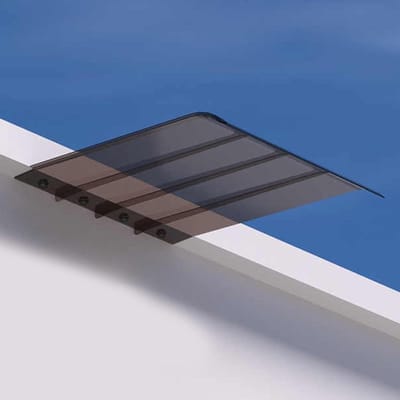 Deurluifel - Buitenschuilplaats - Weerbescherming - UV-bestendig - 35 x 100 cm - Bruin