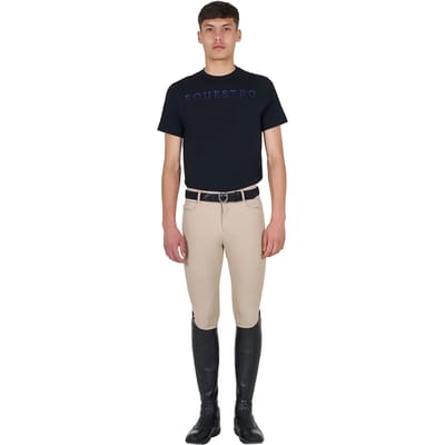 T-shirt met borstprint Equestro