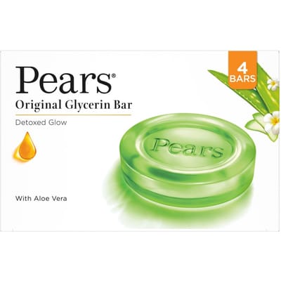 Pears Naturalé Aloë Vera Detoxifiërende Zeepreep|| 125 g (Pakket van 3) beige