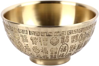 Cosensi- Offerkom Gouden Koper - Zegenkom voor Wierook - Rituele Kom - Decoratieve Kom - Meditatie Kom - Veelzijdig Gebruik - Wierookkom