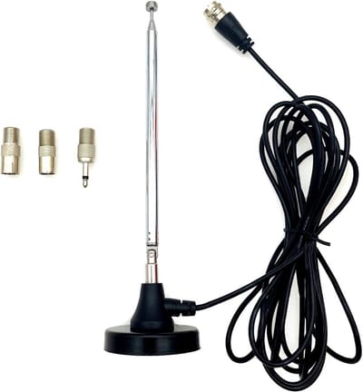 Digitale telescopische FM DAB radio antenne met magnetische voet en verlengkabel