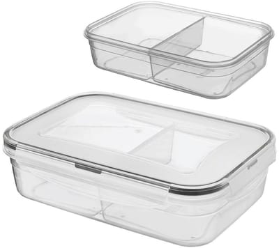 Orion - Voedselcontainer met Deksel en Pakking - 1L - BPA-vrij - Transparant