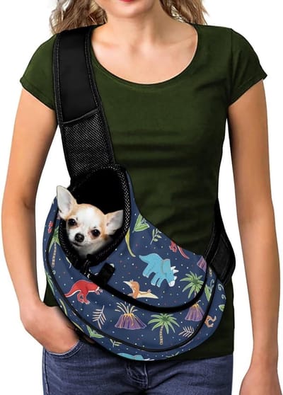 Honden Reisdrager Rugzak - Huisdier Sling Tas - Zorgeloos Uitgaan - Ademend Comfortabel Materiaal