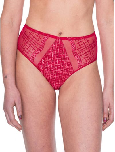 Louisa Bracq - Tweegy Hoge Slip Rouge A Levres - maat 46 - Rood/Goud