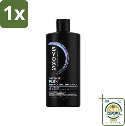 1 x SYOSS - Plex - Shampoo - Langdurige Styling - 440ml- Beschadigd Haar Herstellen - Haar Herstel Shampoo - Haar Versterken - Haar Bescherming - Haar Herstel