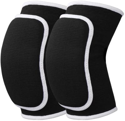 Kniebeschermers Paar - Sportbrace Arm - Sportactiviteiten Beschermen - Verstevigde Sponslaag - 20 x 12 cm - Zwart