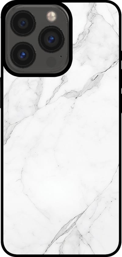Smartphonica Telefoonhoesje voor iPhone 13 Pro met marmer opdruk - TPU backcover case marble design - Wit geschikt voor iPhone 13 Pro