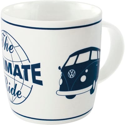 BRISA VW Collection - Volkswagen Keramiek Koffie-Thee-Cappuccino-Kop-Mok-Haferl Mok voor Keuken T1, T2, T3, T4, T5, T6 Bulli Bus (370 ml/Bulli chauffeur/Kleur)