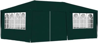 Partytent - Feesttent Tuin - Buitenfeesten Organiseren - UV Waterbestendig - 4 x 6 m - Groen