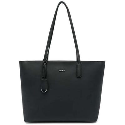 DKNY schoudertas Saige EW TZ Tote Black / Silver zwart