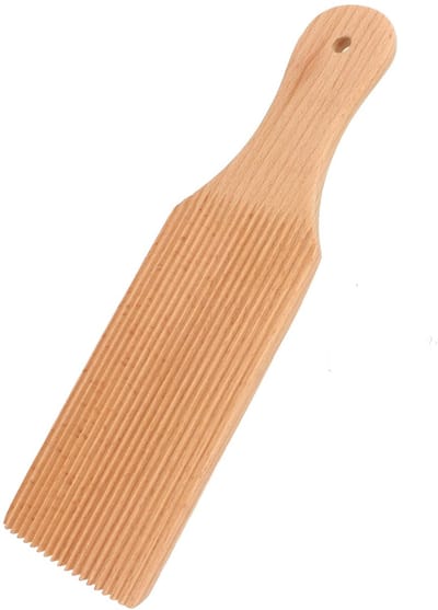 Dailygoods- Gnocchi Board Beukenhout - Lichtgewicht Keukengereedschap - Traditioneel Gnocchibord - Authentieke Gnocchi - Groeven voor Sausopname - Compact Ontwerp - Pasta Board