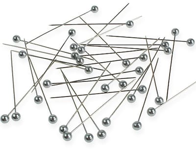 Parelspelden zilver 65 mm - set van 100 stuks