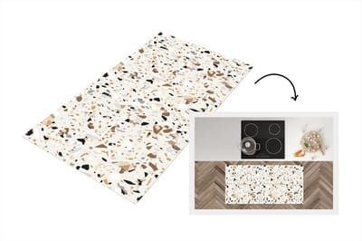 Keukenloper - Loper keuken - Terrazzo - Patronen - Design - 120x60 cm - Keukenloper vinyl