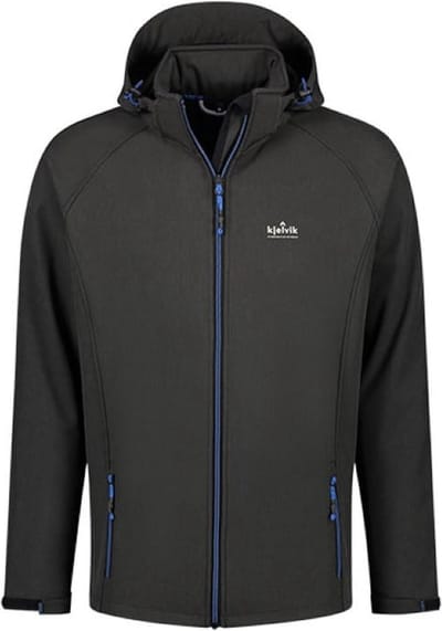 Kjelvik Pelle zwart softshell heren jas S