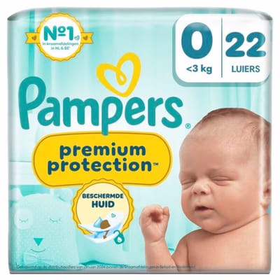 Pampers Premium Protection - 0 - tot 3 kilogram - 22 luiers